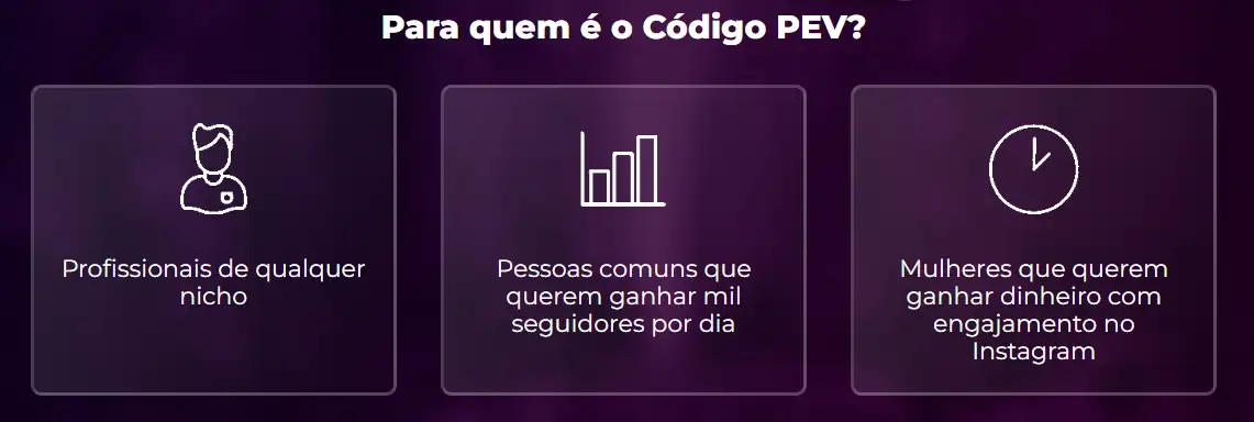 clara siqueira codigo PEV f3